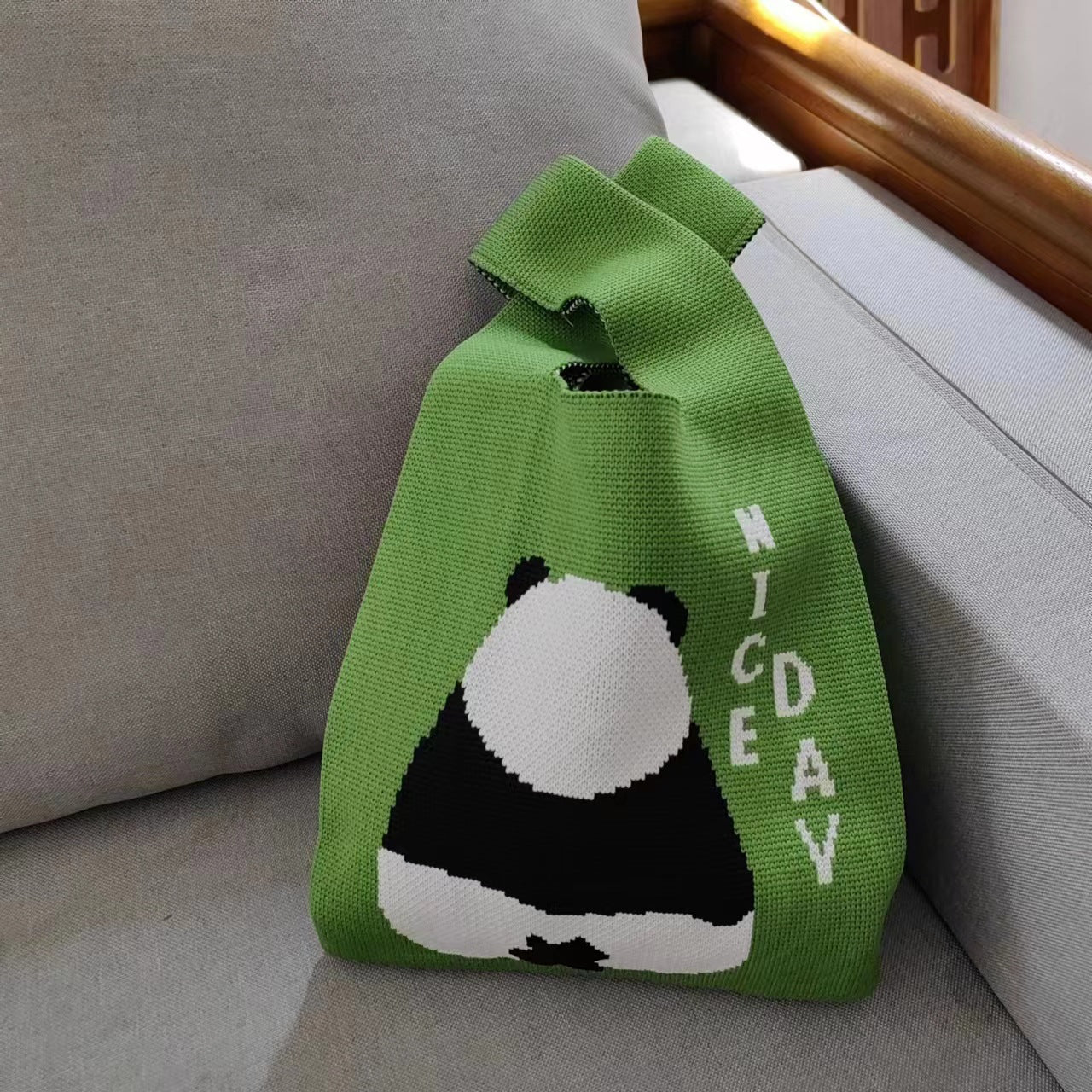 Korean Style Woolen Yarn Heart Trendy Handbags