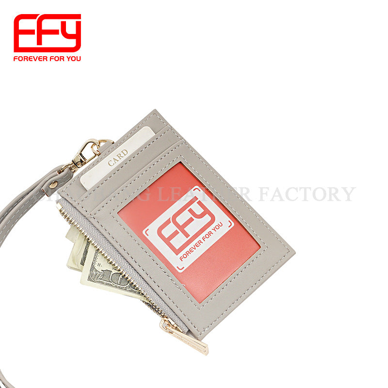 Soft Fashion Simple Portable Storage Clip Card Holder