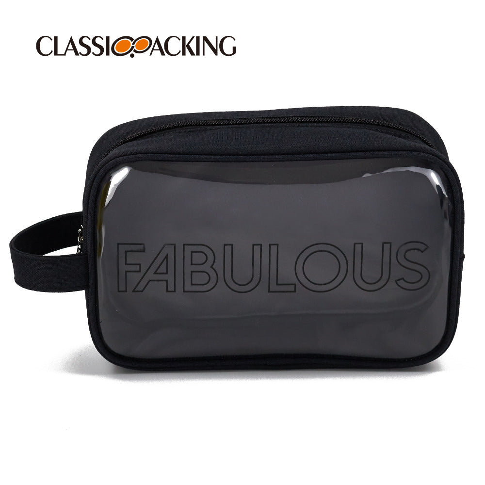 Style Portable Toiletry Waterproof Material Large Makeup Bag