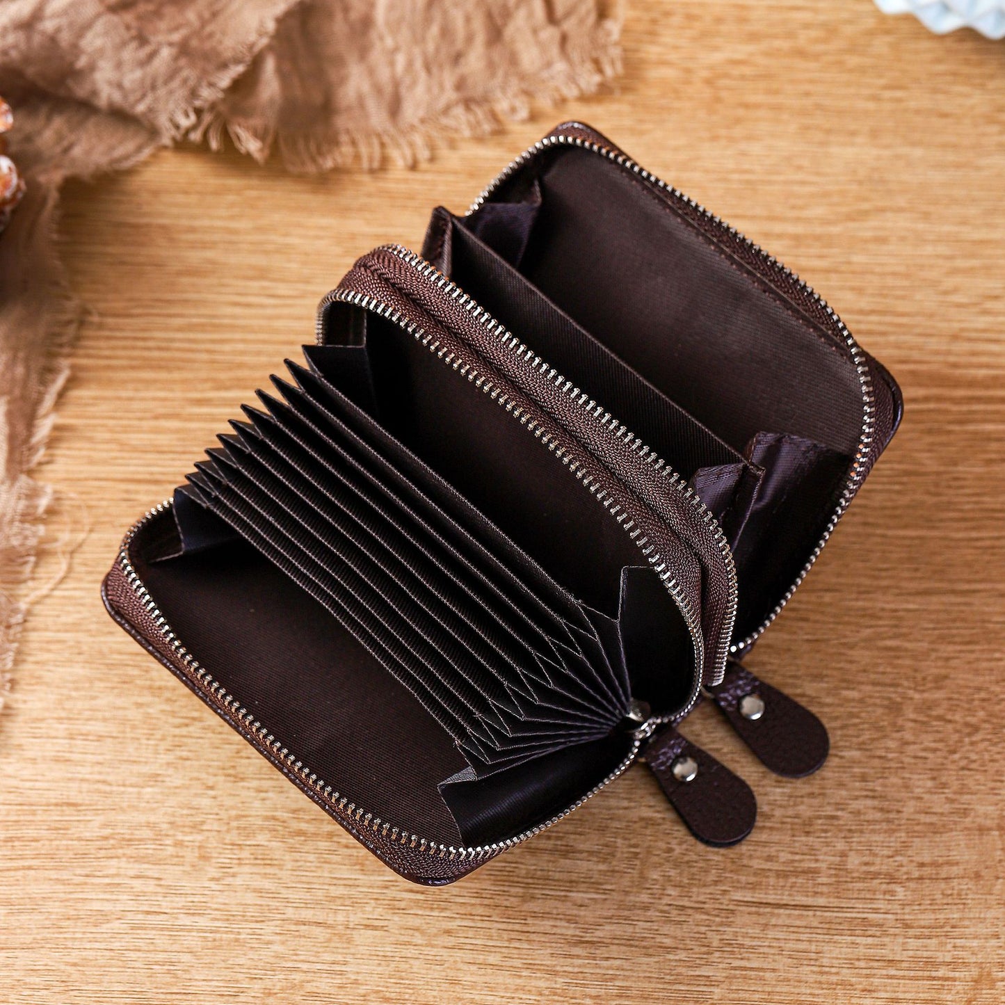 Women's Double Layer Multiple Slots High Sense Card Holder