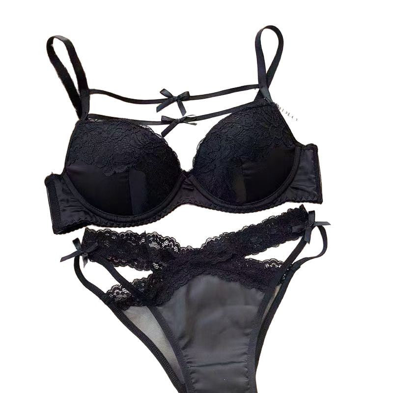 Women's Strap Small Chest Push Up Lace Lingerie Sets