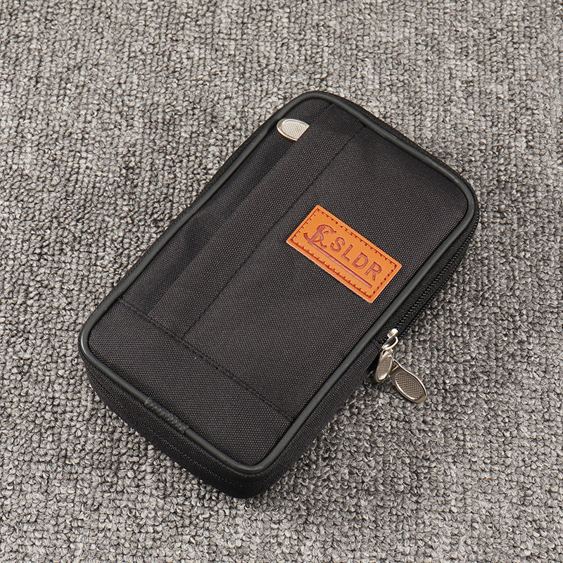 Men's Mobile Canvas Cell Horizontal Vertical Hanging Phone Bags