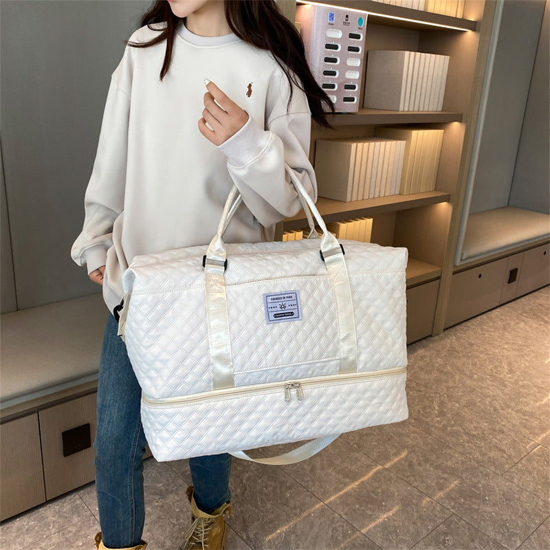 Women's Capacity Business Trip Portable Shoe Warehouse Storage Short Travel Bags