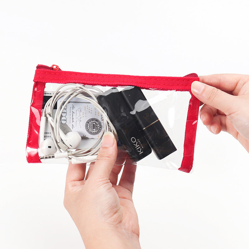 Transparent Buggy Simple Girly Heart Makeup Cosmetic Bags