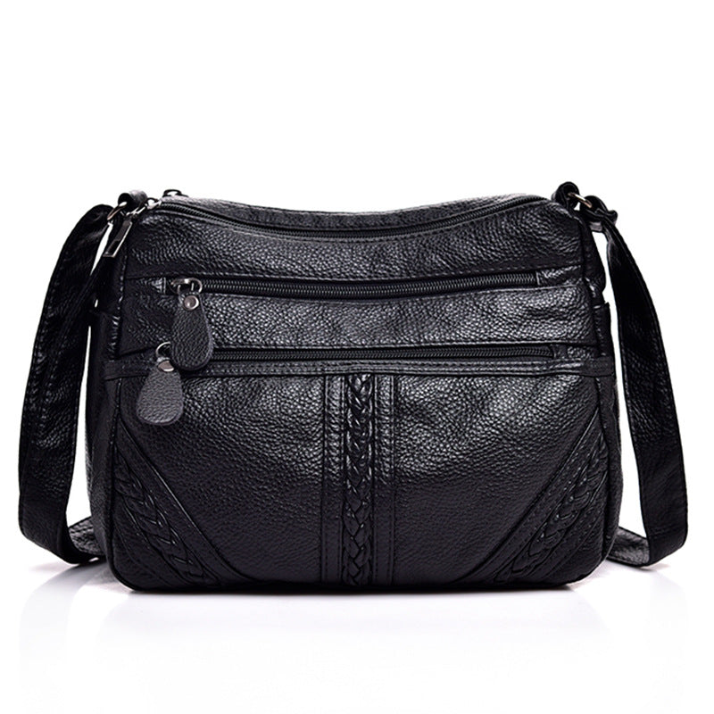 Women's Body Large Capacity Soft Leather Business For Collecting Women's Shoulder Bag