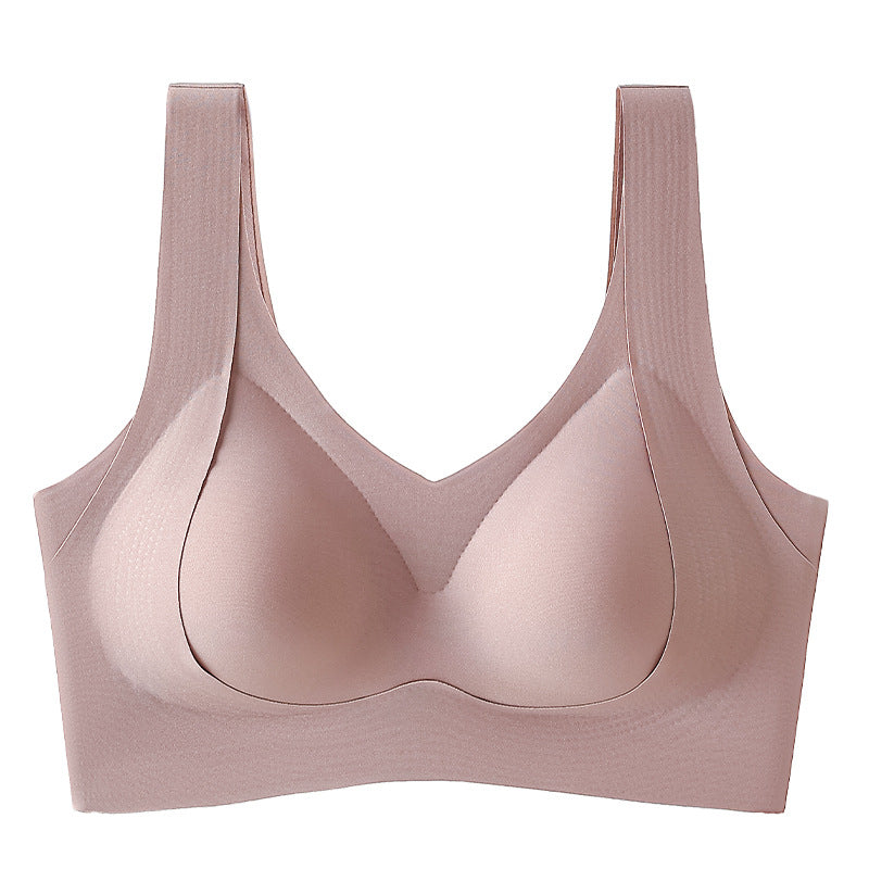 Women's Quality Fixed Cup Thin Section Traceless Underwear Big Everyday Bras