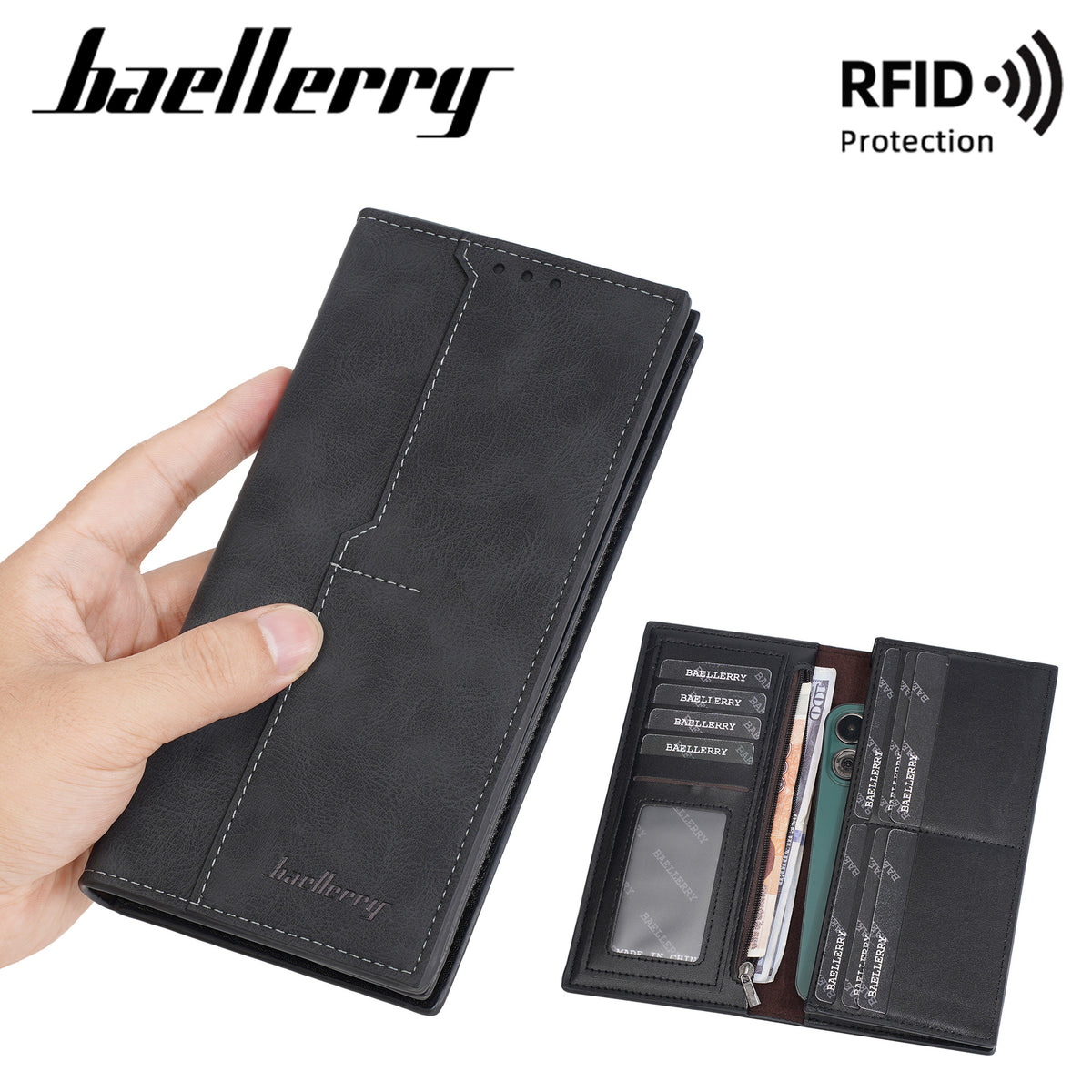 Men's Multiple Slots Credit Swiping High Sense Thin Men's Wallet