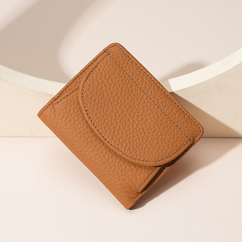 Pretty Women's Genuine Leather Swiping Mini Ladies Wallet