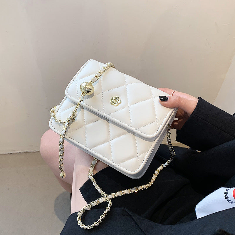 Unique Women's Diamond Chain Advanced Texture Handbags