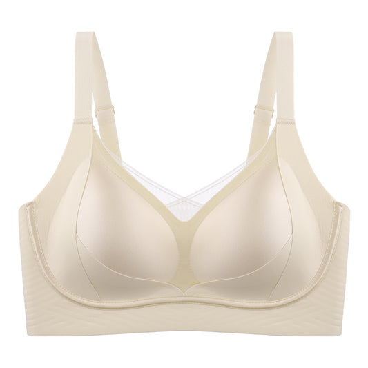 Women's Satin Underwear Big Chest Small Breast Holding Lingerie Sets