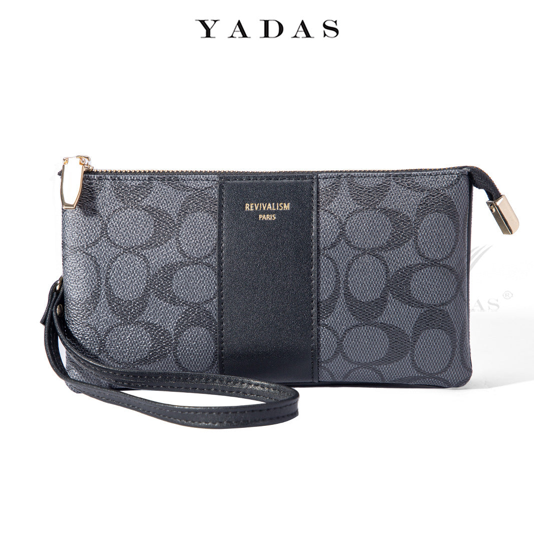 Women's Classic Oval Printed Old Pattern Zipper Ladies Wallets