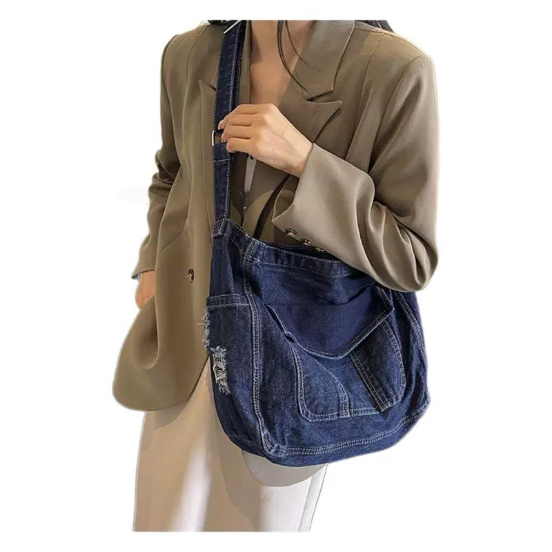 Casual Attractive Denim Versatile Commuter Tuition Bags