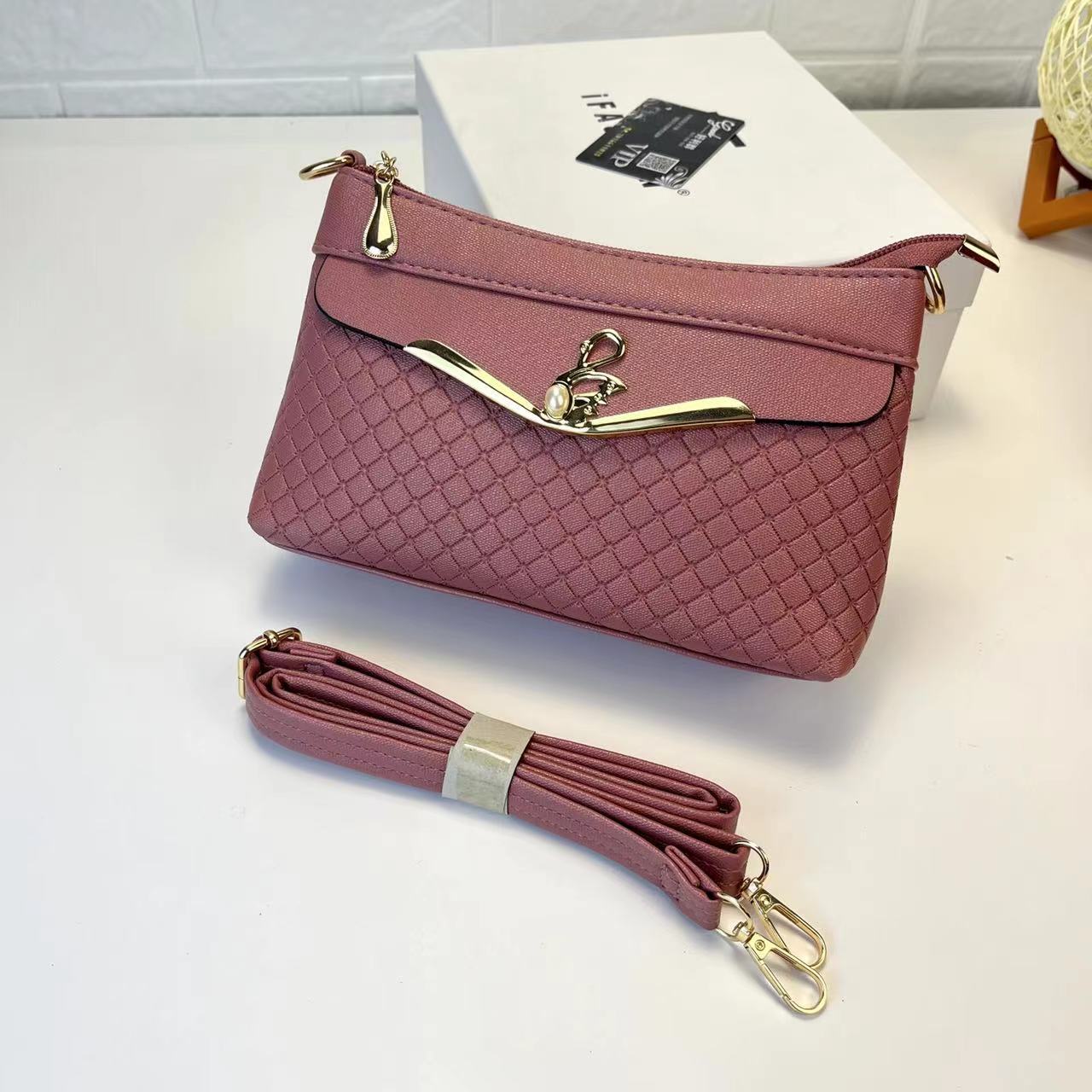 Mom Trendy People Shopping Soft Leather Handbags