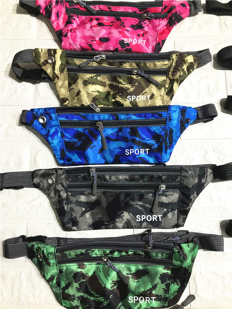 Camouflage Personal Portable Solid Color Mobile Men's Waist Packs