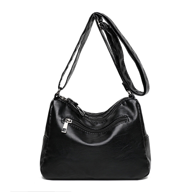 Graceful Women's Large Capacity Mother-in-law Leather Backpacks