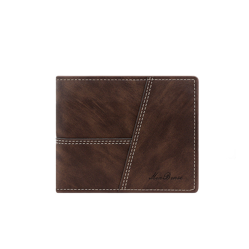 Men's Short Retro Horizontal Multiple Slots Men's Wallets