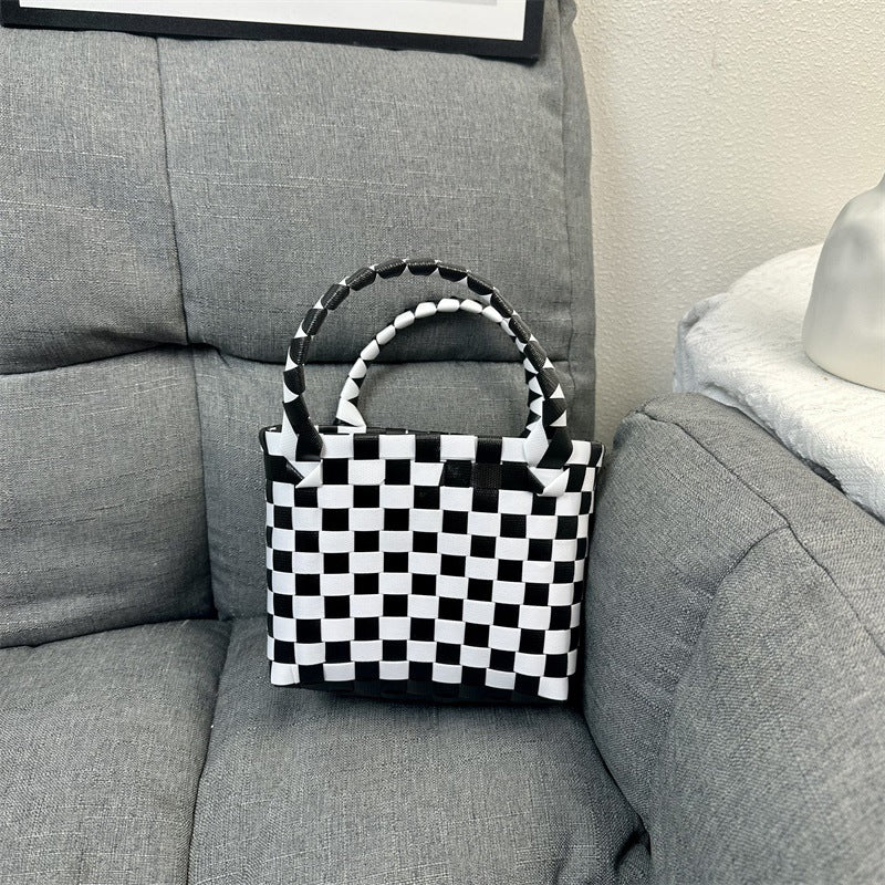 Women's & Children's & Woven Vegetable Basket Beach Colorful Handbags