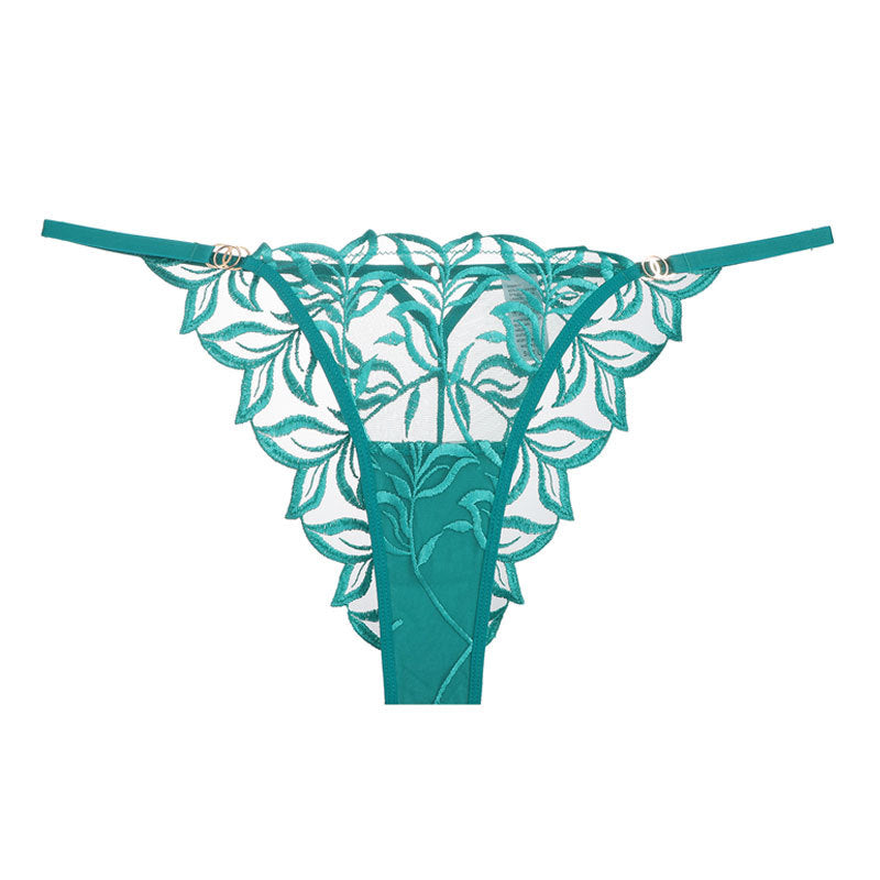 Women's Classic Embroidery Two Suit Underwear Fishbone Bras