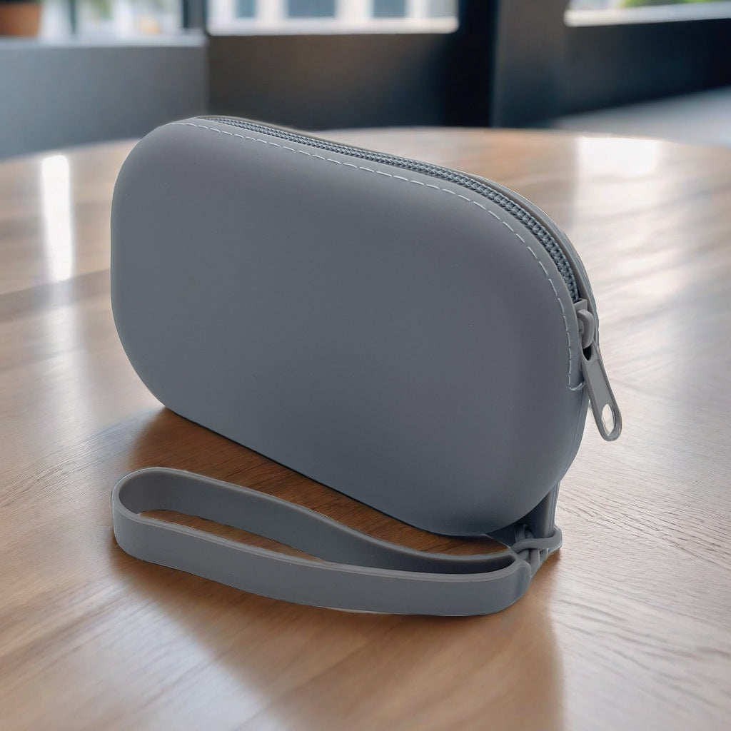 Silicone Object Storage Oval Bank Earphone Cosmetic Bags