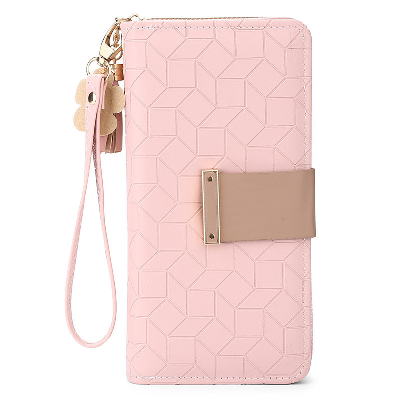 Women's Long Large Capacity Zipper Mobile Ladies Wallets