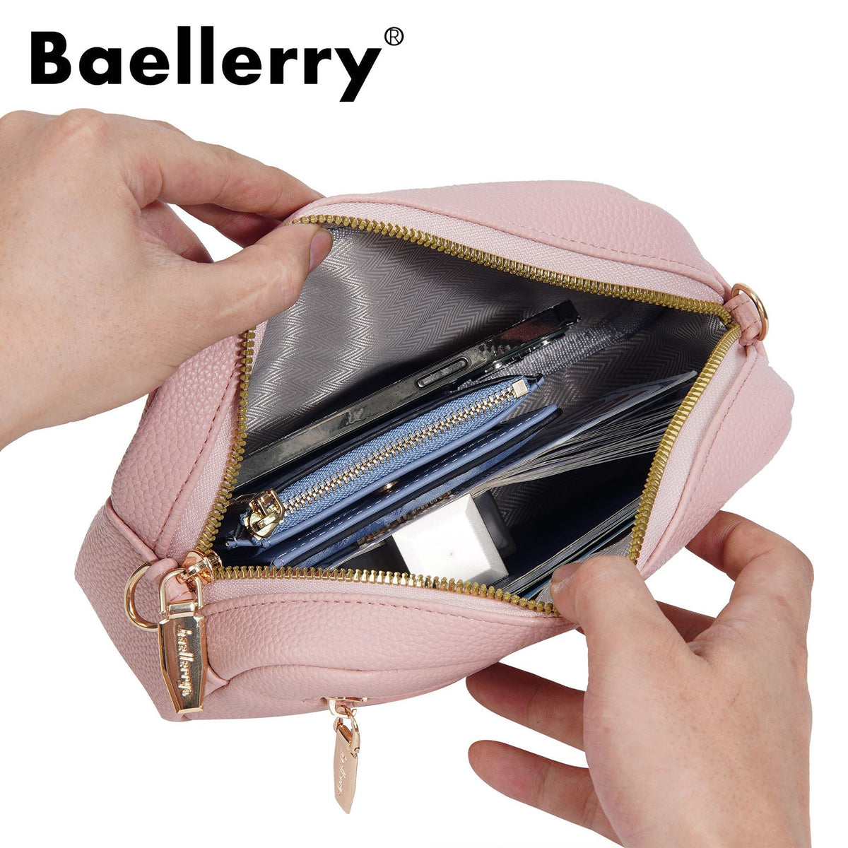 Women's High-grade Versatile Fashion With Zip Women's Messenger Bag