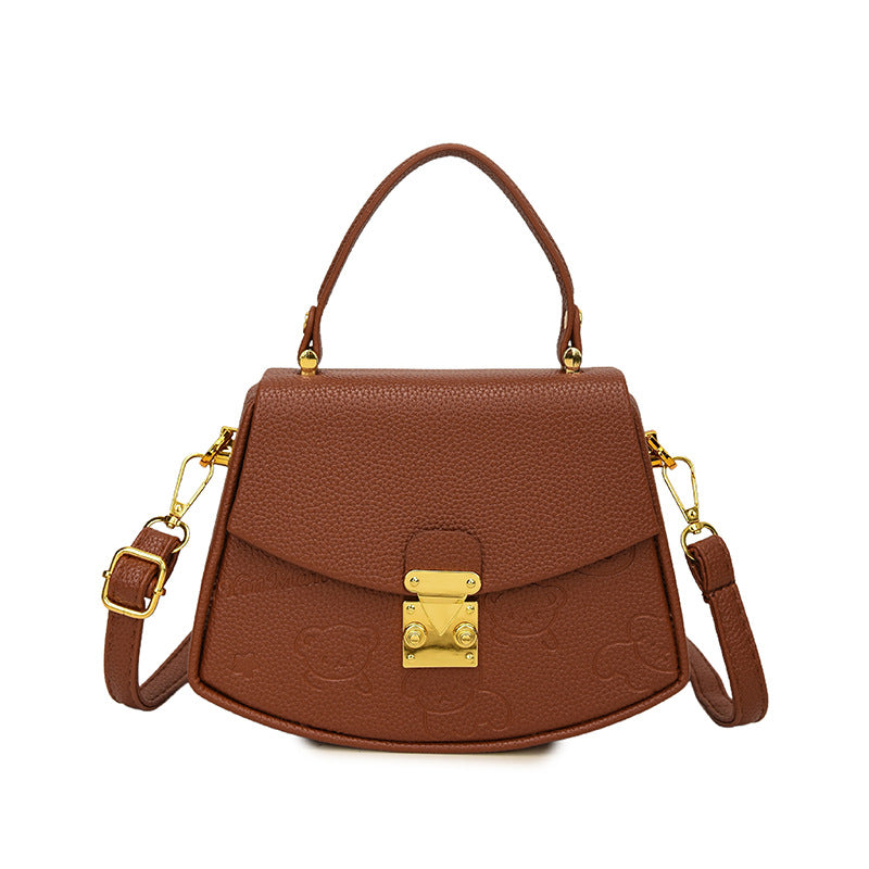 Style Sandwich Pocket Chain Soft Surface Women's Shoulder Bag
