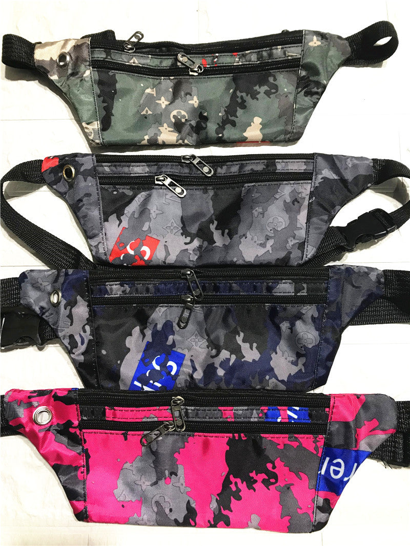 Camouflage Personal Portable Solid Color Mobile Men's Waist Packs