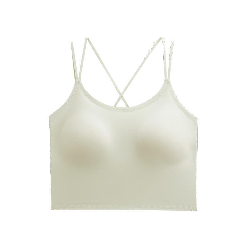 Women's U-shaped Backless Integrated Wireless Underwear Sling Bras