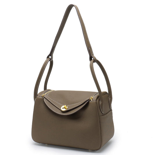 Layer Cowhide Lychee Pattern Lindy Doctor Genuine Shoulder Bags