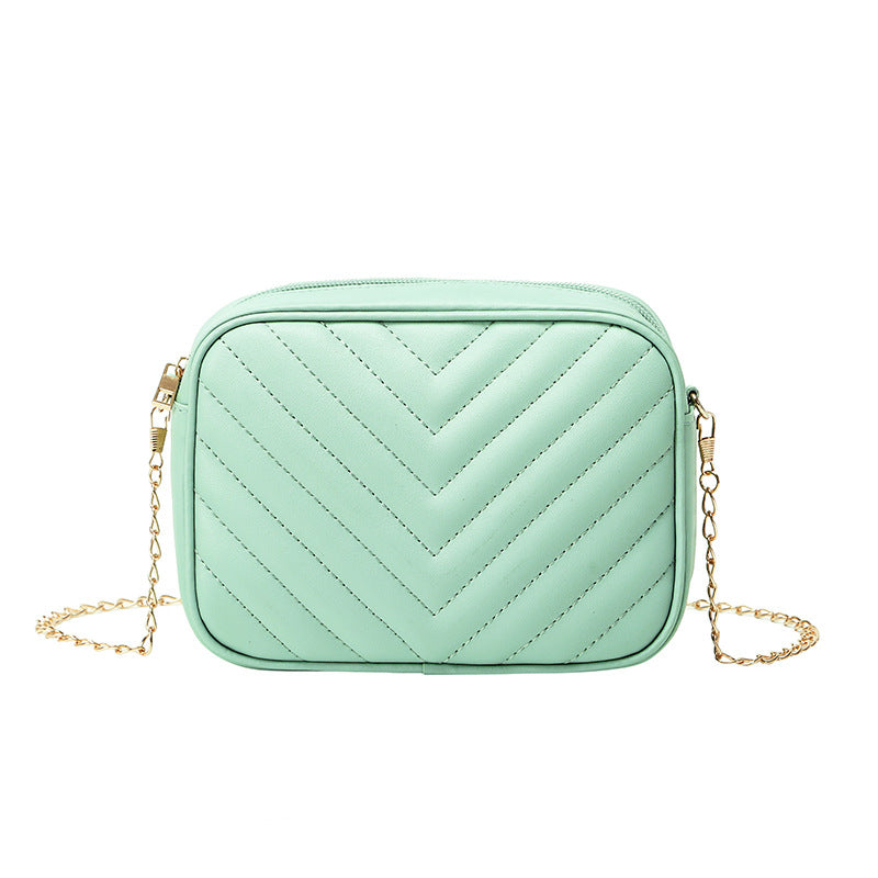 Women's Embroidery Thread Retro Chain Fashion Simple Small Square Bags