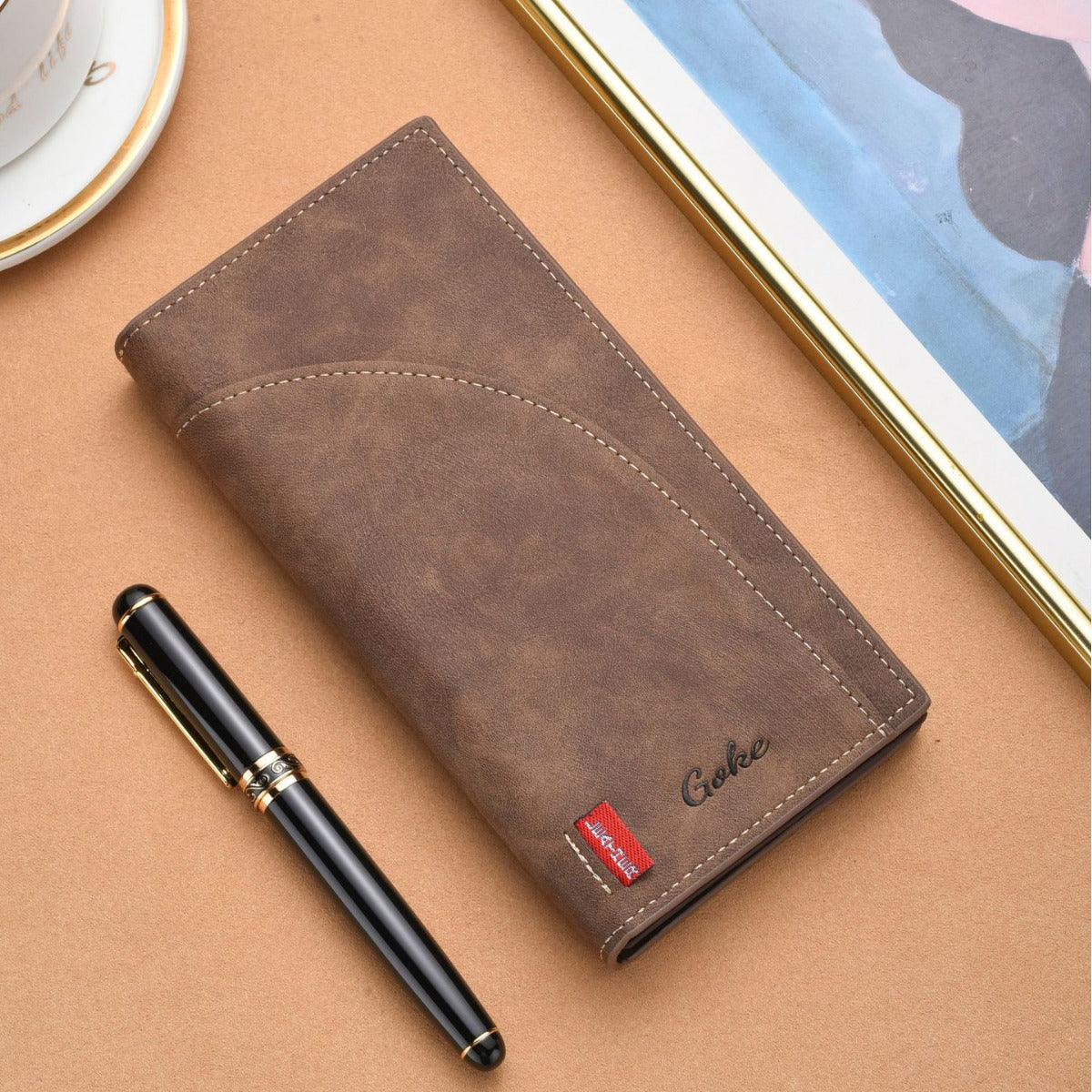 Men's Long Business Large Capacity Retro Fashion Men's Wallets