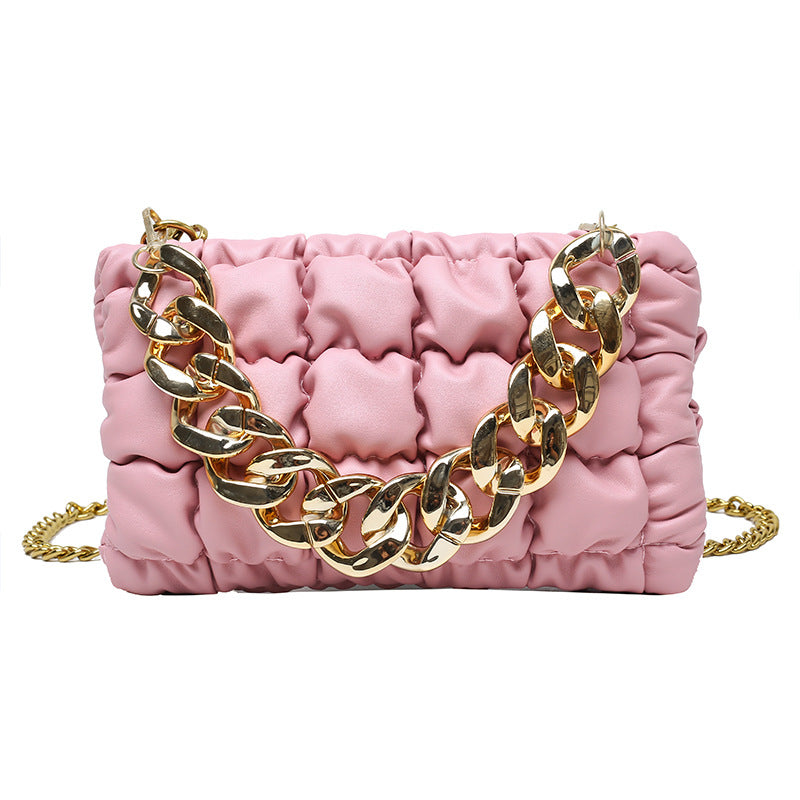 Women's Plaid Chain Spring Super Popular Fashion Women's Shoulder Bag