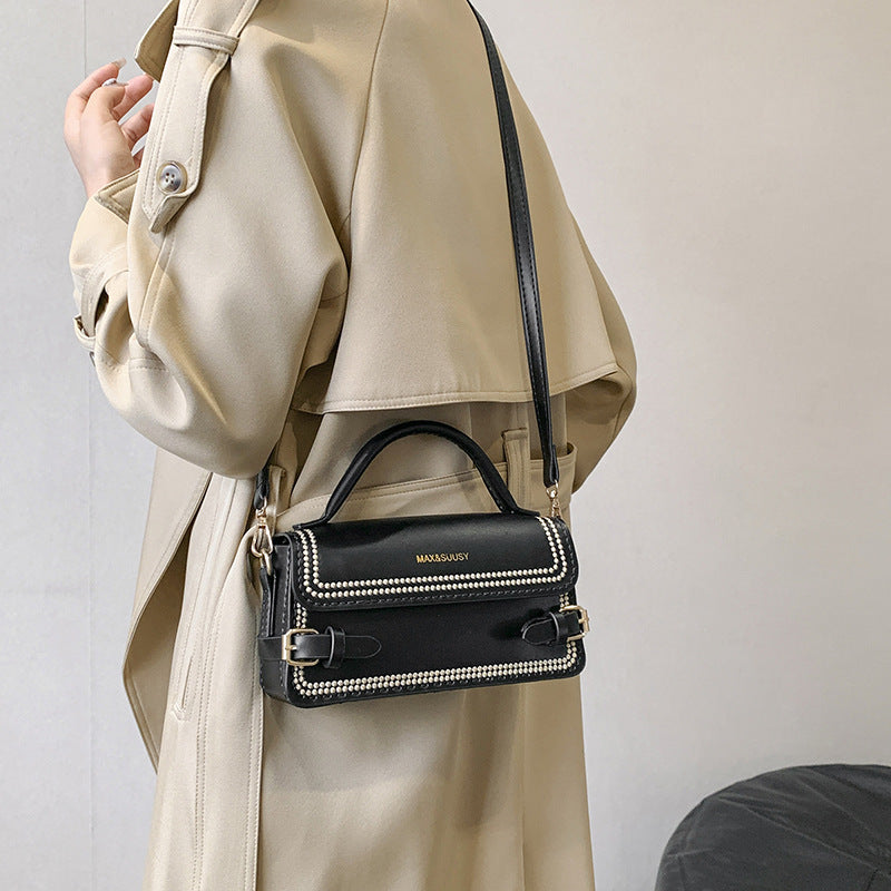 Retro Style Hand-woven Homemade Material Advanced Texture Small Square Bags