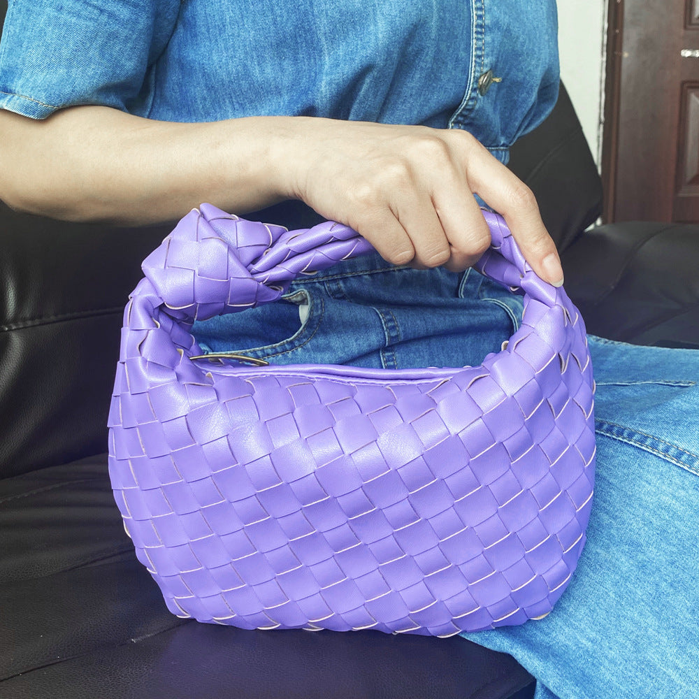 Women's High Quality Handmade Woven Gold Hardware Handbags