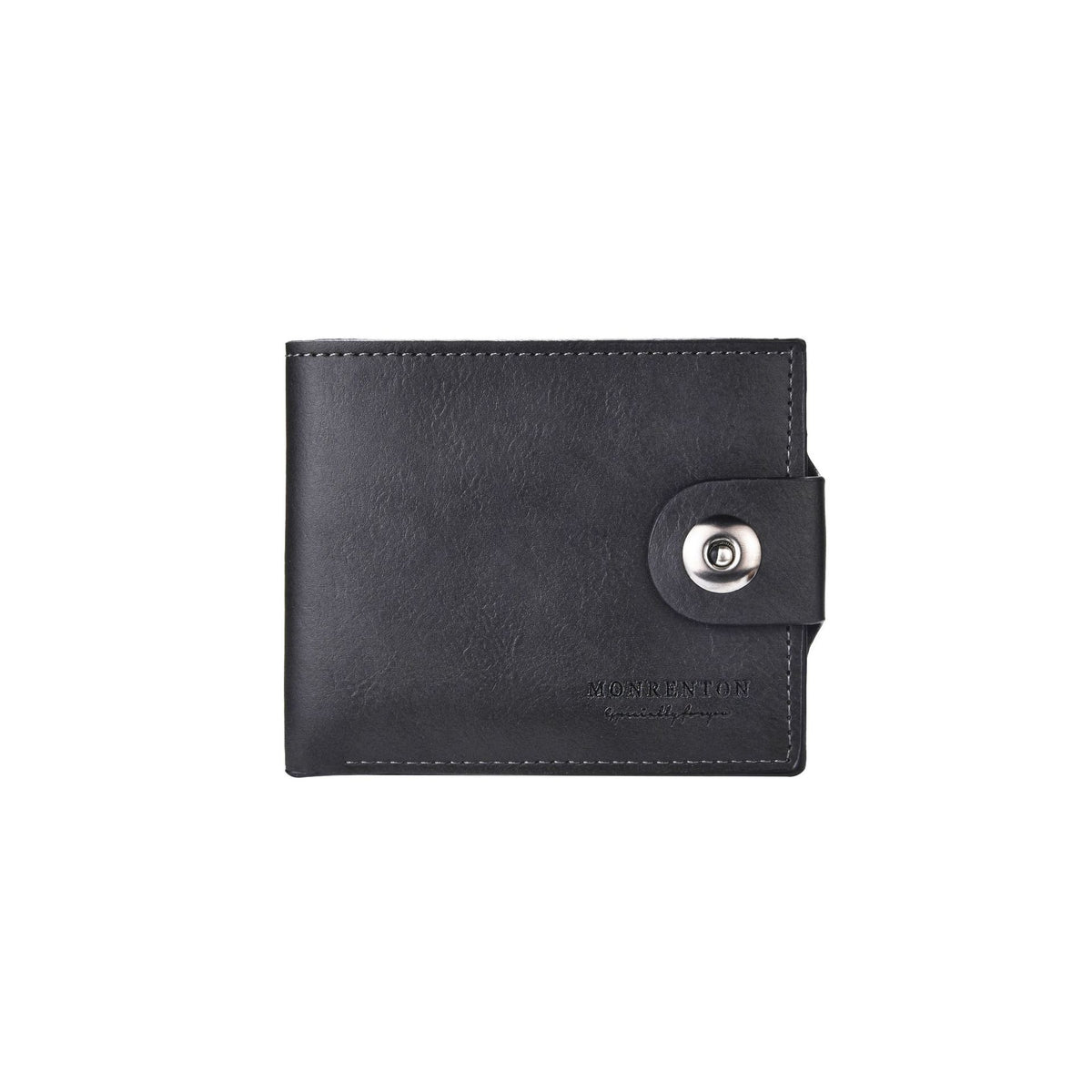 Men's Magnetic Snap Thin Multiple Slots Retro Men's Wallet