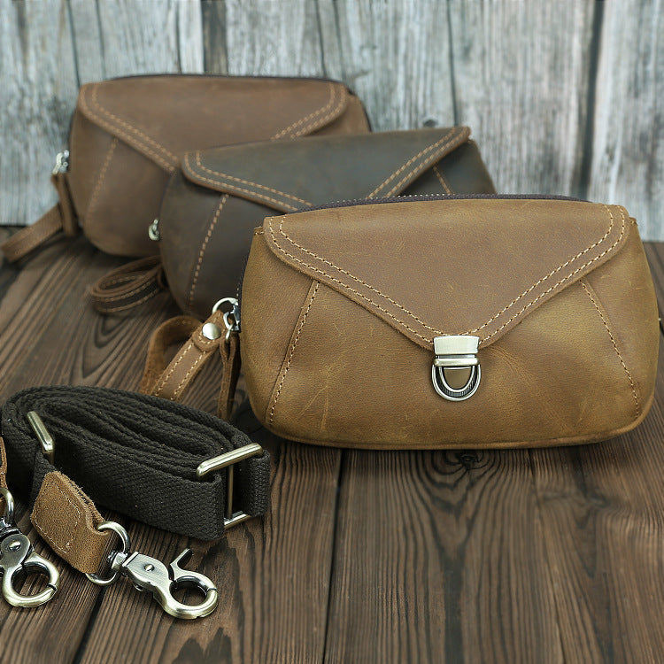 Men's Leather Genuine Construction Site Work Wear Bags