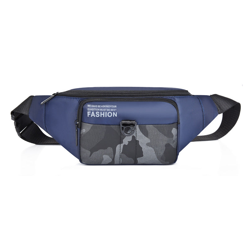 Men's Camouflage Nylon Fanny Trendy Cash Register Men's Waist Packs