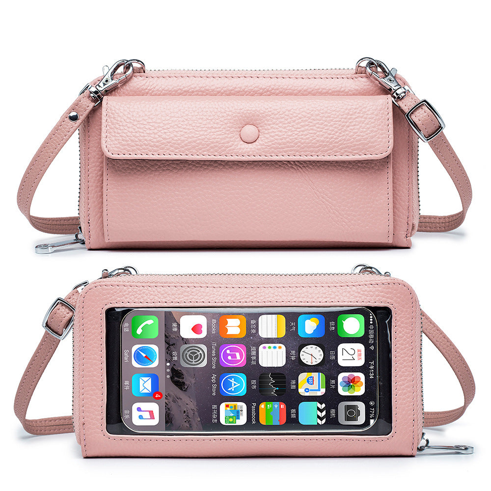 Women's Touch Screen Transparent Mobile Mini Phone Bags