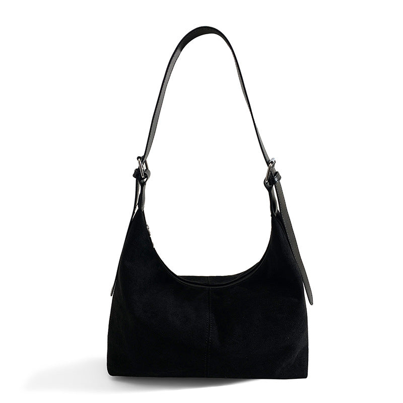 Vintage Suede Commuter Large Capacity Totes Women's Shoulder Bag