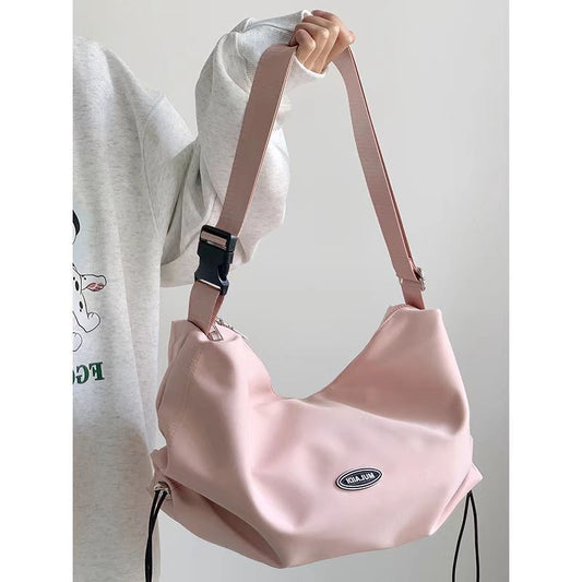 Light Large Capacity Nylon Canvas Female Crossbody Bags