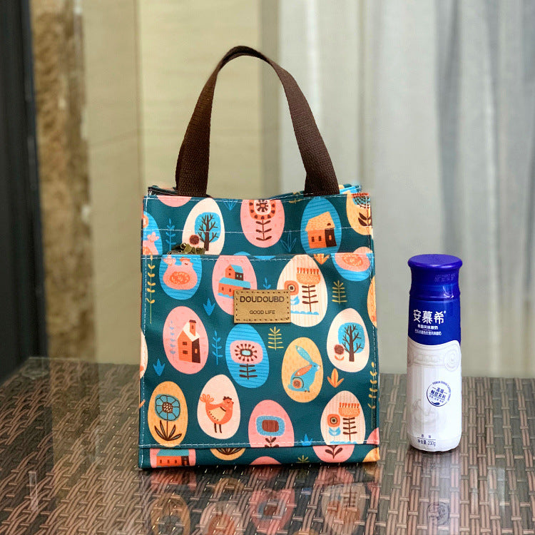 Running Volume Korean Style Waterproof Lunch Box Portable Handbags