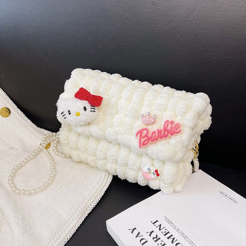 Women's Hello Kitty Homemade Material Gifts For Women's Messenger Bag