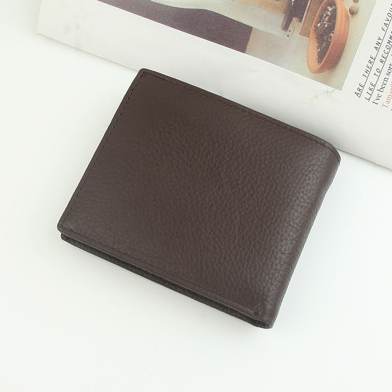 Men's Summer Fashion Leather Without Light-weight Thin Men's Wallet