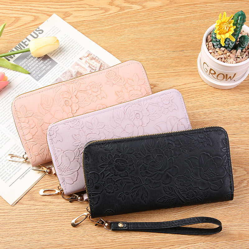Women's Long High-grade Clutch Cute Zipper Cell Ladies Wallet