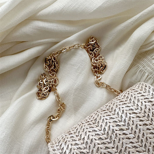 Women's Straw Mini Pouch Fashionable Korean Shoulder Bags