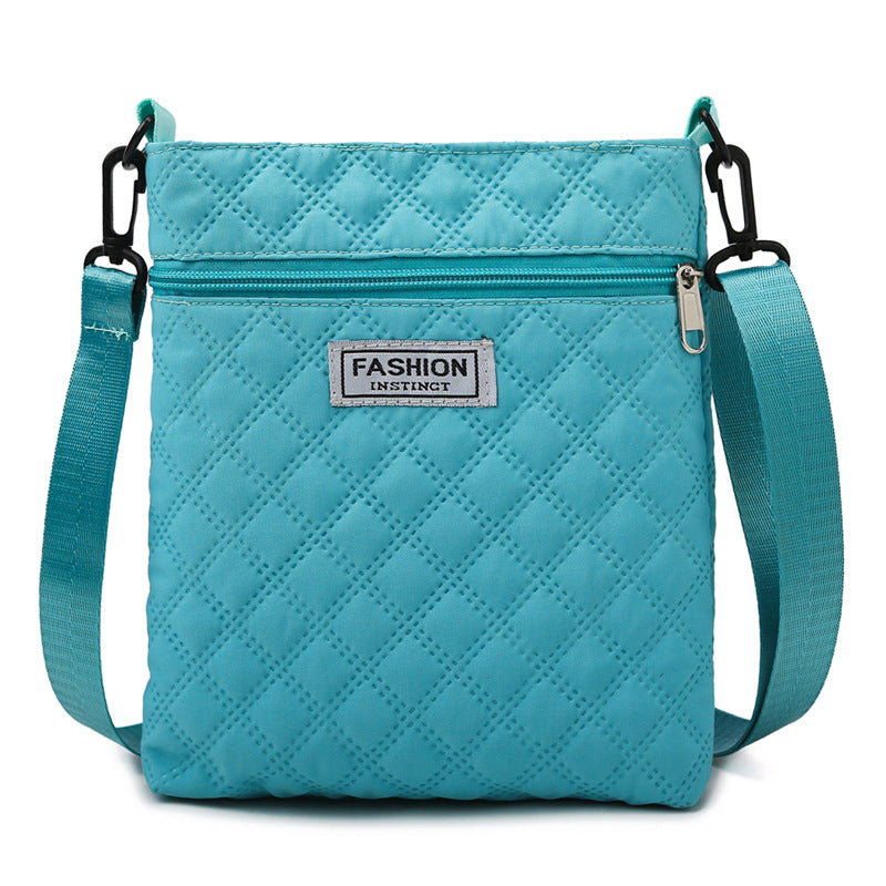 Fashion Simple Design Diamond Check Female Bags