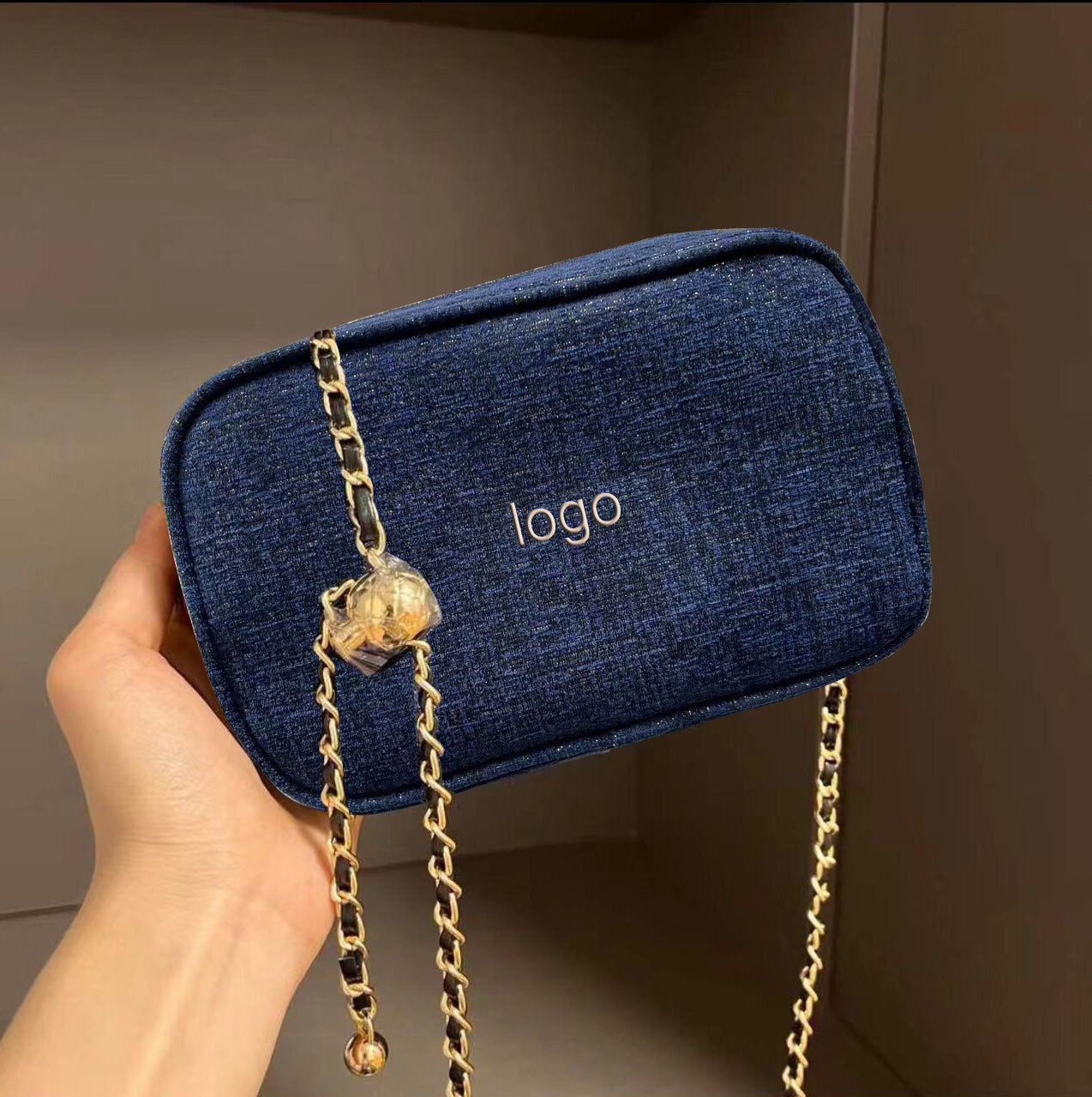 Counter Christmas Limited Gift Blue Platinum Series Cosmetic Bags