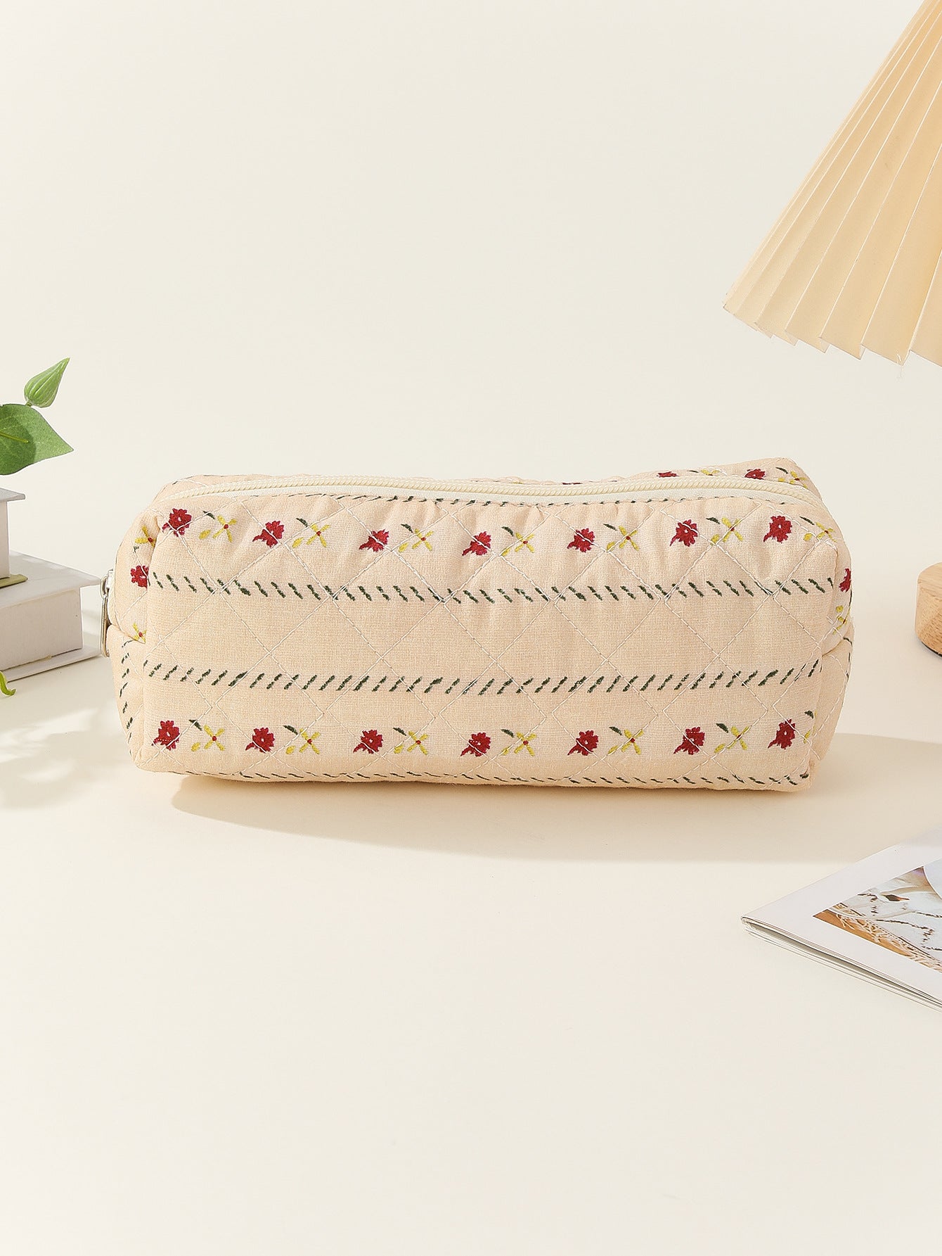 Mini Makeup Brush Storage Floral Portable Cosmetic Bags