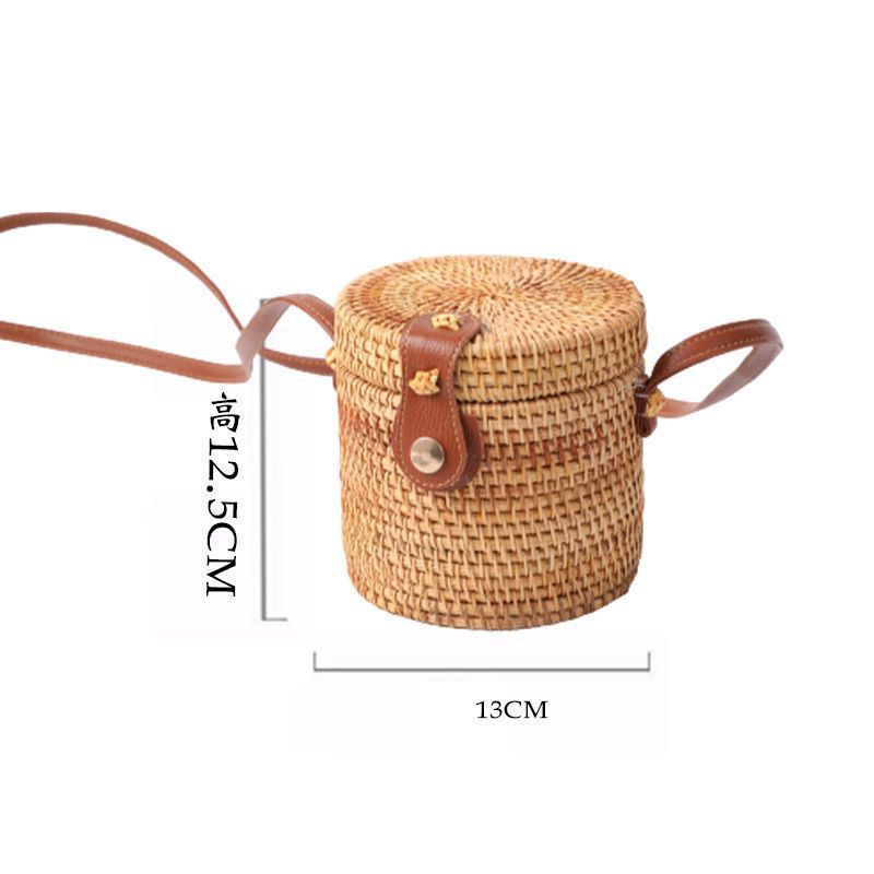 Rattan Autumn Weave Woven Retro Straw Handbags