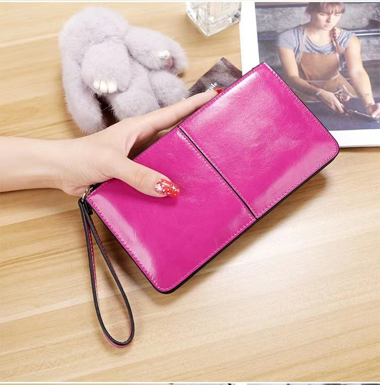 Women's Korean Style Zip Female Long Clutch Multi Ladies Wallets